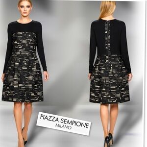 PIAZZA SEMPIONE Printed Knee-Length Dress Size IT 46